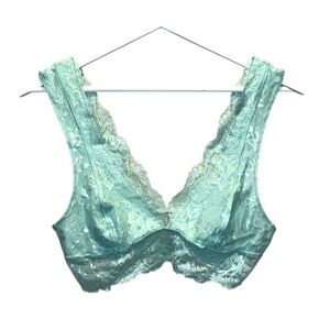 Free People Women’s Mint Green Miss Dazie Lace Bralette Size Small